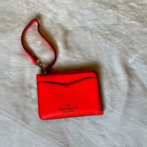 Small Red kate spade wristlet wallet
